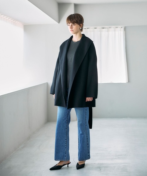 ウールメルトンミドルリバーコート（その他アウター）｜N.O.R.C