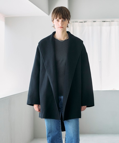 ウールメルトンミドルリバーコート（その他アウター）｜N.O.R.C