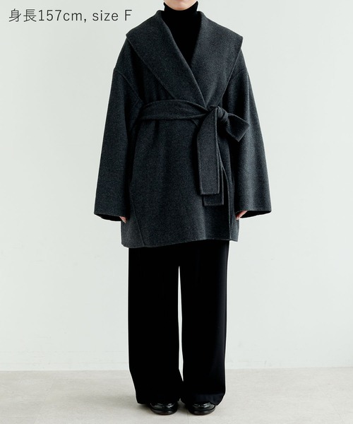 ウールメルトンミドルリバーコート（その他アウター）｜N.O.R.C