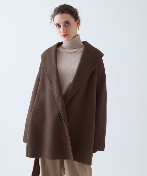 ウールメルトンミドルリバーコート（その他アウター）｜N.O.R.C