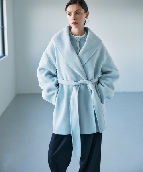 ウールメルトンミドルリバーコート（その他アウター）｜N.O.R.C