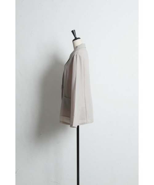 &. NOSTALGIA(アンドドットノスタルジア)の「メッシュテーラードジャケット(テーラードジャケット・レディース・ブラック/ベージュ・M)」の19枚目の写真