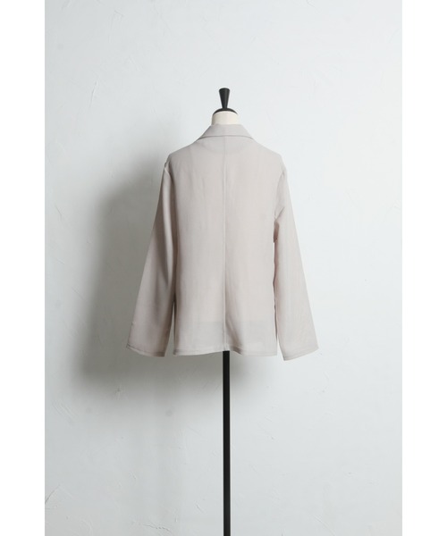 &. NOSTALGIA(アンドドットノスタルジア)の「メッシュテーラードジャケット(テーラードジャケット・レディース・ブラック/ベージュ・M)」の20枚目の写真