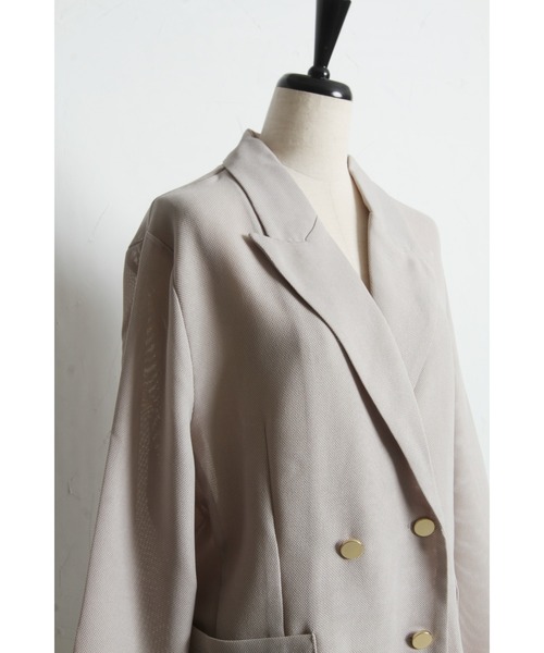 &. NOSTALGIA(アンドドットノスタルジア)の「メッシュテーラードジャケット(テーラードジャケット・レディース・ブラック/ベージュ・M)」の22枚目の写真