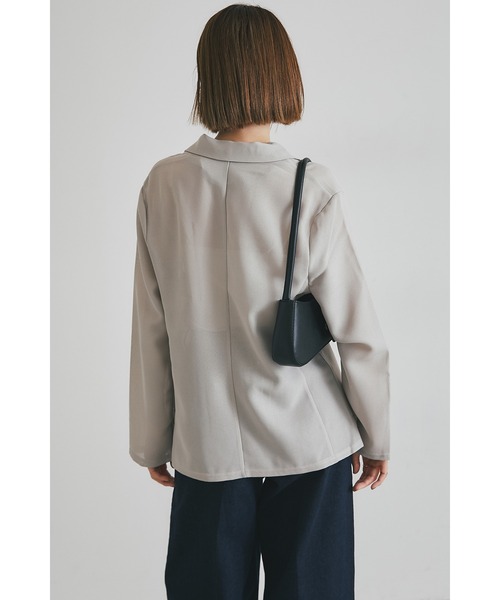 &. NOSTALGIA(アンドドットノスタルジア)の「メッシュテーラードジャケット(テーラードジャケット・レディース・ブラック/ベージュ・M)」の9枚目の写真