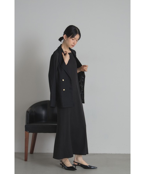 &. NOSTALGIA(アンドドットノスタルジア)の「メッシュテーラードジャケット(テーラードジャケット・レディース・ブラック/ベージュ・M)」の11枚目の写真