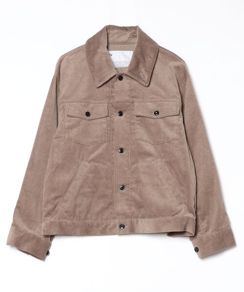 VOAAOV(ヴォアーブ)の「【VOAAOV】 8W STANDARD CORDUROY Blouson(その他アウター・メンズ・ブラック/グレイッシュベージュ・0/1/2)」の2枚目の写真