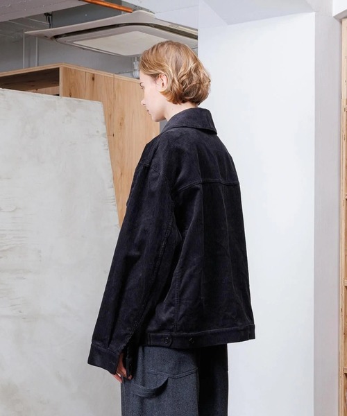 VOAAOV(ヴォアーブ)の「【VOAAOV】 8W STANDARD CORDUROY Blouson(その他アウター・メンズ・ブラック/グレイッシュベージュ・0/1/2)」の4枚目の写真