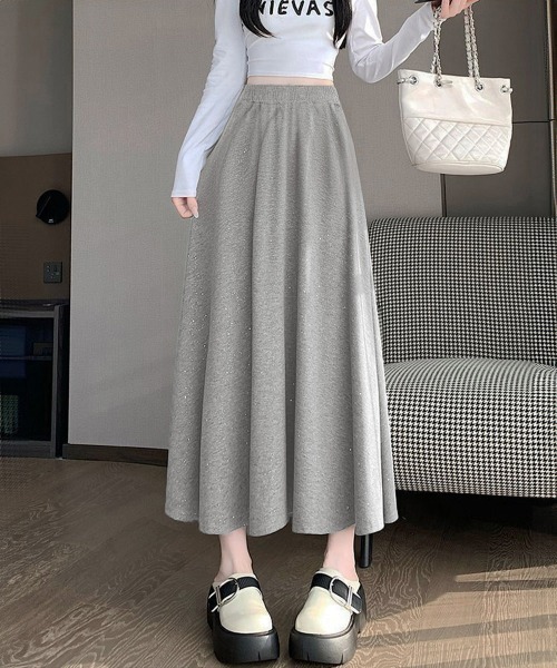 セール】ラメ入りロングスカート キラキラスカート（スカート