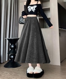 ラメ入りロングスカート キラキラスカート