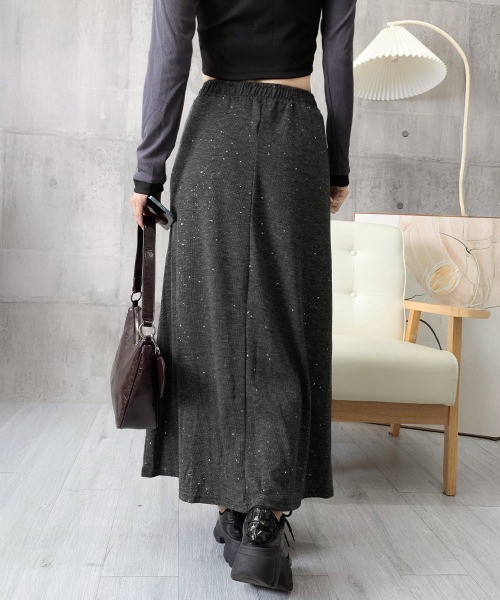 Miniministore(ミニミニストア)の「ラメ入りロングスカート キラキラスカート(スカート・レディース・ライトグレー/ブラック/ダークグレー・FREE)」の22枚目の写真