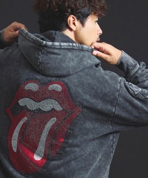 JACKROSE | B-TRS-Lips&Tongue ラインストーン-ZIPパーカー(パーカー)