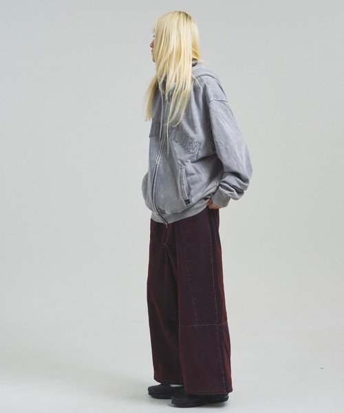 JACKROSE（ジャックローズ）の「B-TRS-Lips&Tongue ラインストーン-ZIPパーカー（パーカー・メンズ・ブラウン/グレー/ブラック・S/M/L）」の9枚目の写真