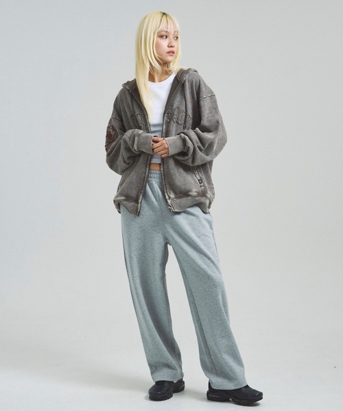 JACKROSE（ジャックローズ）の「B-TRS-Lips&Tongue ラインストーン-ZIPパーカー（パーカー・メンズ・ブラウン/グレー/ブラック・S/M/L）」の10枚目の写真