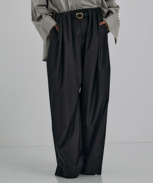 新作》Super120s Wool Relax Trousers｜ストレッチ/細見え/秋服