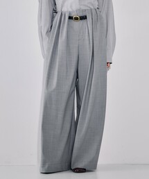Super120s Wool Relax Trousers｜ストレッチ/細見え