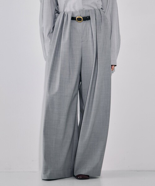 新作》Super120s Wool Relax Trousers｜ストレッチ/細見え/秋服