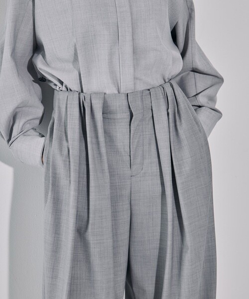 Super120s Wool Relax Trousers｜ストレッチ/細見え/秋服（その他