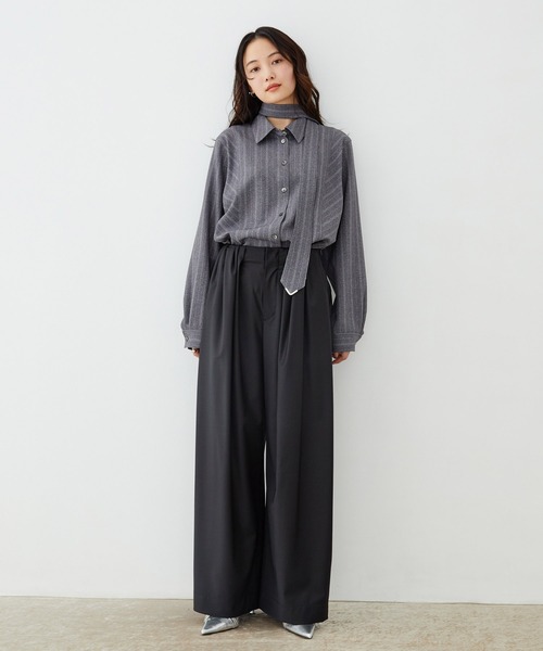 Super120s Wool Relax Trousers｜ストレッチ/細見え/春服（スラックス