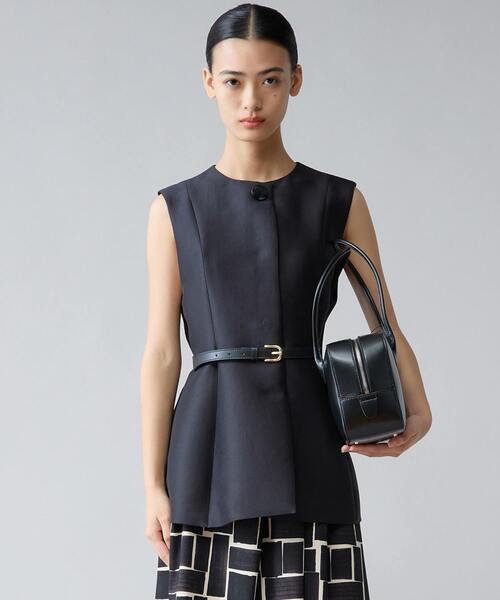 Tiara（ティアラ）の「ペプラムジレ（ベスト・レディース・ブラック/ブラウン・FREE）」の2枚目の写真