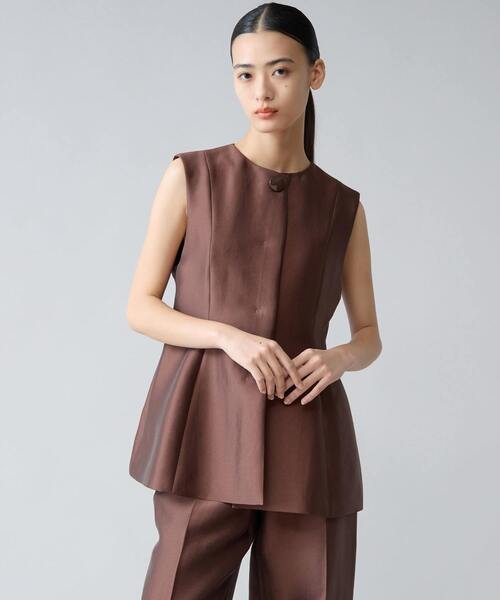 Tiara（ティアラ）の「ペプラムジレ（ベスト・レディース・ブラック/ブラウン・FREE）」の5枚目の写真
