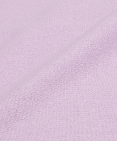 OPAQUE.CLIP（オペークドットクリップ）の「大判無地フリンジボリュームストール（ストール/ショール・レディース・ブラック/パープル/グレー/アイボリー・00）」の7枚目の写真