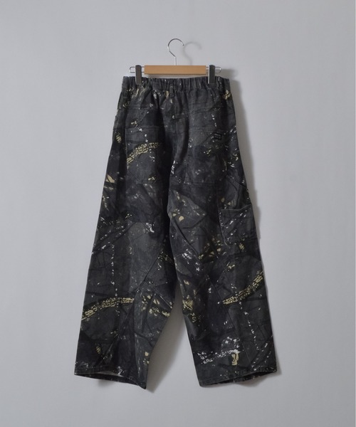 DOUBLE STEAL(ダブルスティール)の「総柄イージーワイドパンツ(その他パンツ・メンズ・カーキ/ブラック・LARGE/MEDIUM)」の5枚目の写真