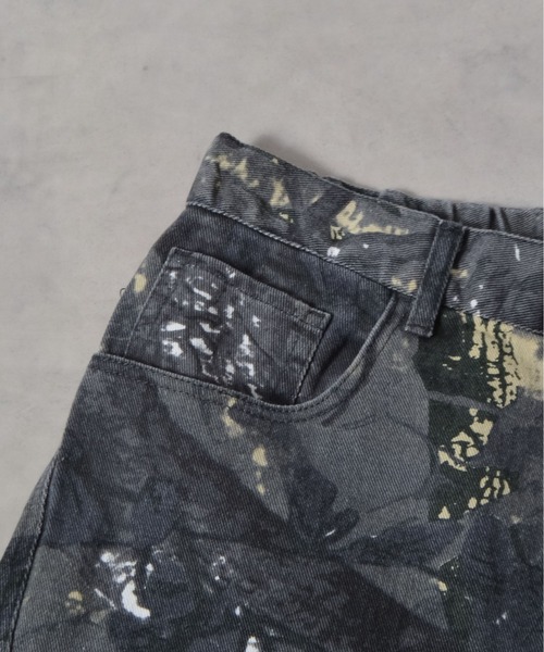 DOUBLE STEAL(ダブルスティール)の「総柄イージーワイドパンツ(その他パンツ・メンズ・カーキ/ブラック・LARGE/MEDIUM)」の6枚目の写真