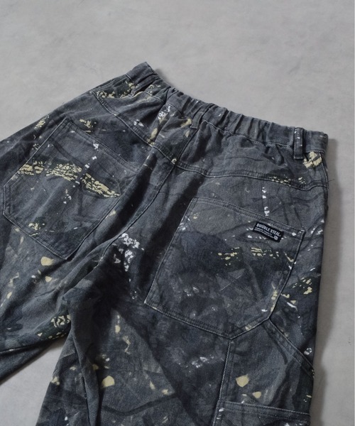 DOUBLE STEAL(ダブルスティール)の「総柄イージーワイドパンツ(その他パンツ・メンズ・カーキ/ブラック・LARGE/MEDIUM)」の3枚目の写真