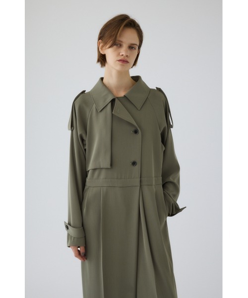 RIM.ARK(リムアーク)の「Trench detail all in one トレンチディティールオールインワン(つなぎ/オールインワン・レディース・ベージュ/ブラック/ライトカーキ・38/36)」の3枚目の写真