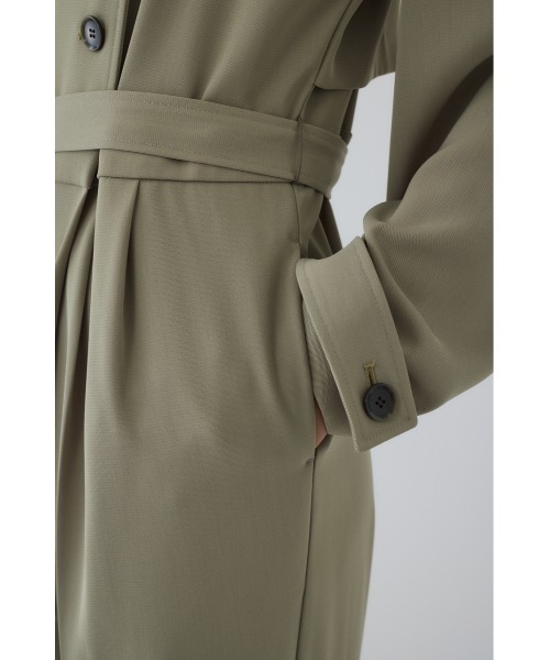 RIM.ARK(リムアーク)の「Trench detail all in one トレンチディティールオールインワン(つなぎ/オールインワン・レディース・ベージュ/ブラック/ライトカーキ・38/36)」の4枚目の写真