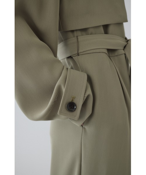 RIM.ARK(リムアーク)の「Trench detail all in one トレンチディティールオールインワン(つなぎ/オールインワン・レディース・ベージュ/ブラック/ライトカーキ・38/36)」の5枚目の写真