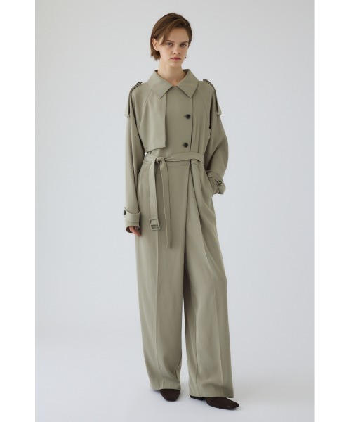 RIM.ARK(リムアーク)の「Trench detail all in one トレンチディティールオールインワン(つなぎ/オールインワン・レディース・ベージュ/ブラック/ライトカーキ・38/36)」の20枚目の写真