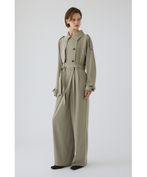 RIM.ARK(リムアーク)の「Trench detail all in one トレンチディティールオールインワン(つなぎ/オールインワン・レディース・ベージュ/ブラック/ライトカーキ・38/36)」の21枚目の写真