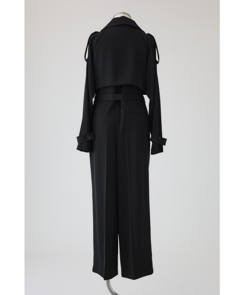 RIM.ARK(リムアーク)の「Trench detail all in one トレンチディティールオールインワン(つなぎ/オールインワン・レディース・ベージュ/ブラック/ライトカーキ・38/36)」の10枚目の写真