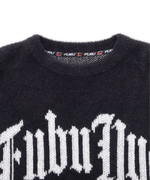 FUBU( フブ)の「FUBU フブ プルオーバー 長袖 クルーネック シャギー ニット セーター(ニット/セーター・メンズ・ライトグレー/ブラック・XL/XXL/M/L)」の17枚目の写真
