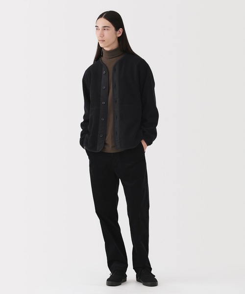 無印良品（ムジルシリョウヒン）の「紳士　素材に還るフリースカーディガン（カーディガン/ボレロ・メンズ・カーキ系/グレー/チャコールグレー/ブラック・S/M/L/XL）」の5枚目の写真