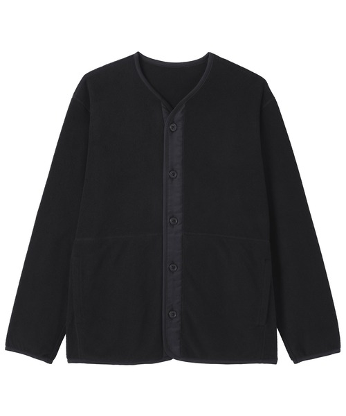 無印良品（ムジルシリョウヒン）の「紳士　素材に還るフリースカーディガン（カーディガン/ボレロ・メンズ・カーキ系/グレー/チャコールグレー/ブラック・S/M/L/XL）」の6枚目の写真