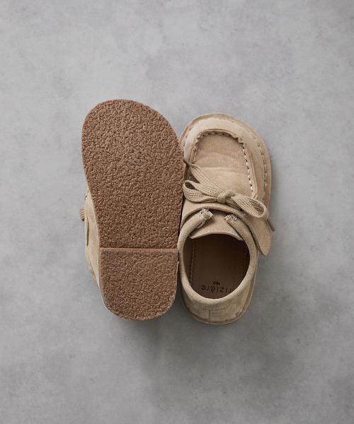 riziere（リジェール）の「選べる2種のシューレース付きモカシンブーツ（モカシン/デッキシューズ・キッズ・ベージュ/ブラウン・18/17/16/15 /22/21/20/19）」の19枚目の写真