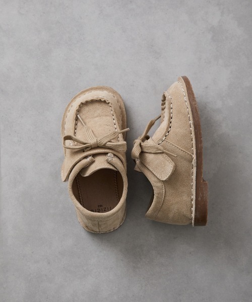 riziere（リジェール）の「選べる2種のシューレース付きモカシンブーツ（モカシン/デッキシューズ・キッズ・ベージュ/ブラウン・18/17/16/15 /22/21/20/19）」の20枚目の写真