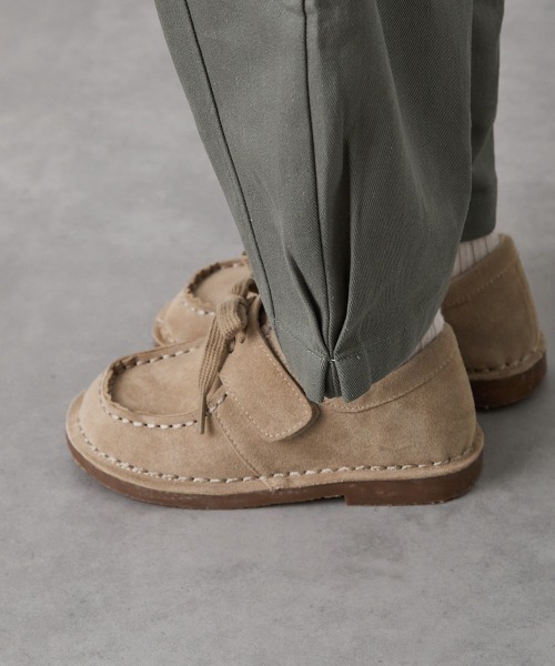 riziere（リジェール）の「選べる2種のシューレース付きモカシンブーツ（モカシン/デッキシューズ・キッズ・ベージュ/ブラウン・18/17/16/15 /22/21/20/19）」の10枚目の写真