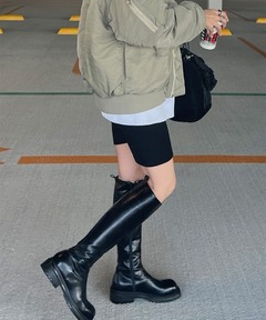 ATTISESSION リブレギンス　バイカーパンツ ATTISESSION リブレギンス バイカーパンツ