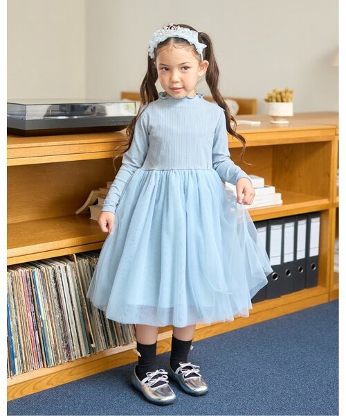 セール】チュールドッキングワンピース（ワンピース）｜Lycee mine