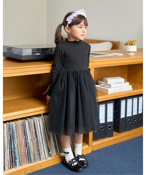 セール】チュールドッキングワンピース（ワンピース）｜Lycee mine