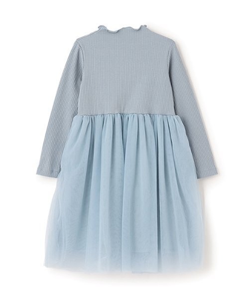 Lycee mine（リセマイン）の「チュールドッキングワンピース（ワンピース・キッズ・ブラック/ブルーグレー/ピンク・110cm/130cm/150cm/140cm/120cm/100cm）」の7枚目の写真