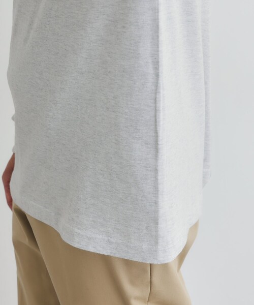 TAKEO KIKUCHI（タケオキクチ）の「【LIMITED】ワンポイント刺繍 長袖Tシャツ（Tシャツ/カットソー・メンズ・ブラック/ホワイト/ライトグレー・01/02/03/04）」の18枚目の写真