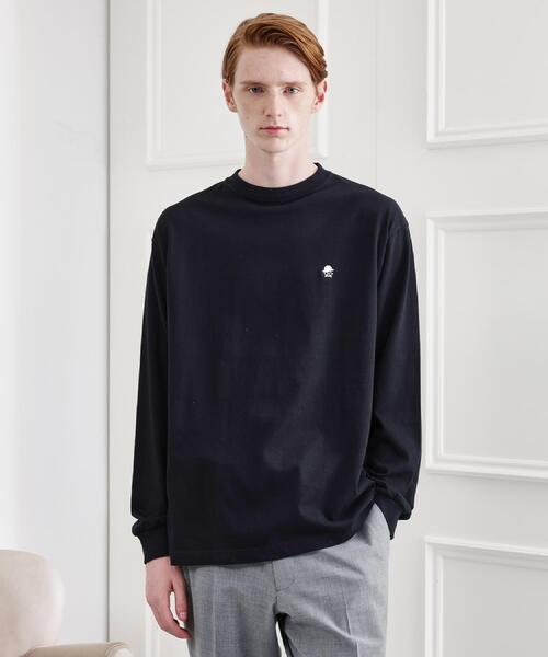 TAKEO KIKUCHI（タケオキクチ）の「【LIMITED】ワンポイント刺繍 長袖Tシャツ（Tシャツ/カットソー・メンズ・ブラック/ホワイト/ライトグレー・01/02/03/04）」の5枚目の写真