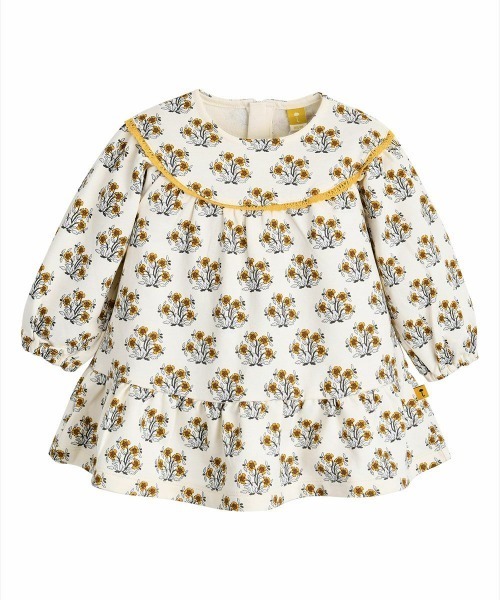 moimoln(モイモルン)の「リエナワンピース(ワンピース・キッズ・アイボリー・100cm/110cm/80cm/90cm)」の1枚目の写真
