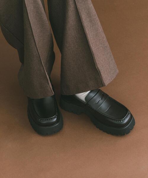 ITEMS URBANRESEARCH(アイテムズ アーバンリサーチ)の「スクエアローファー(ローファー・レディース・ブラウン/ブラック・SMALL/MEDIUM/LARGE)」の3枚目の写真