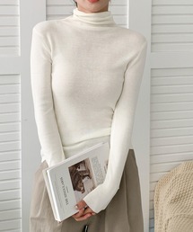 ニット/セーター（ホワイト/白色系・タートルネック/ハイネック